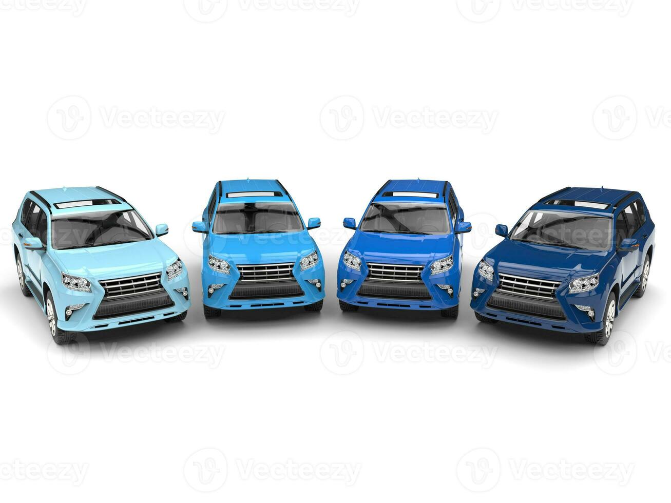 Modern SUVs - cold palette photo