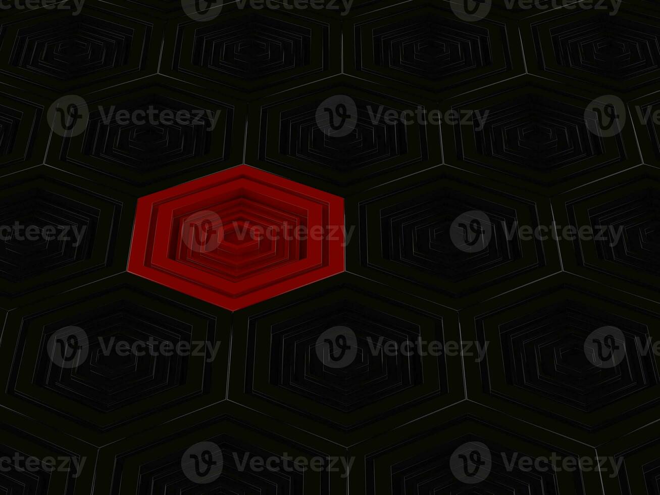 Dark and shiny abstract hexagon shapes photo