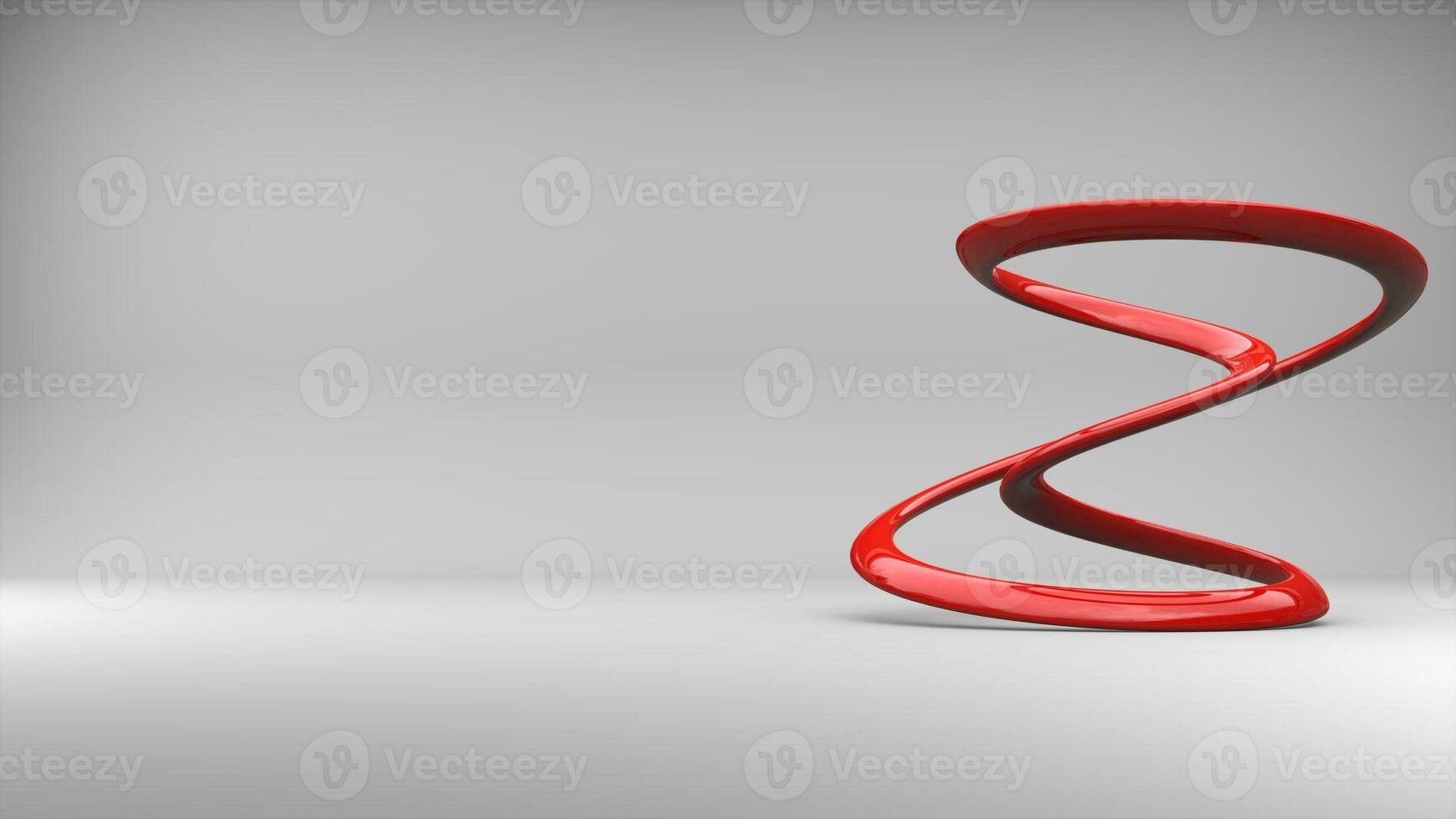 Abstract red minimalist sculpture photo