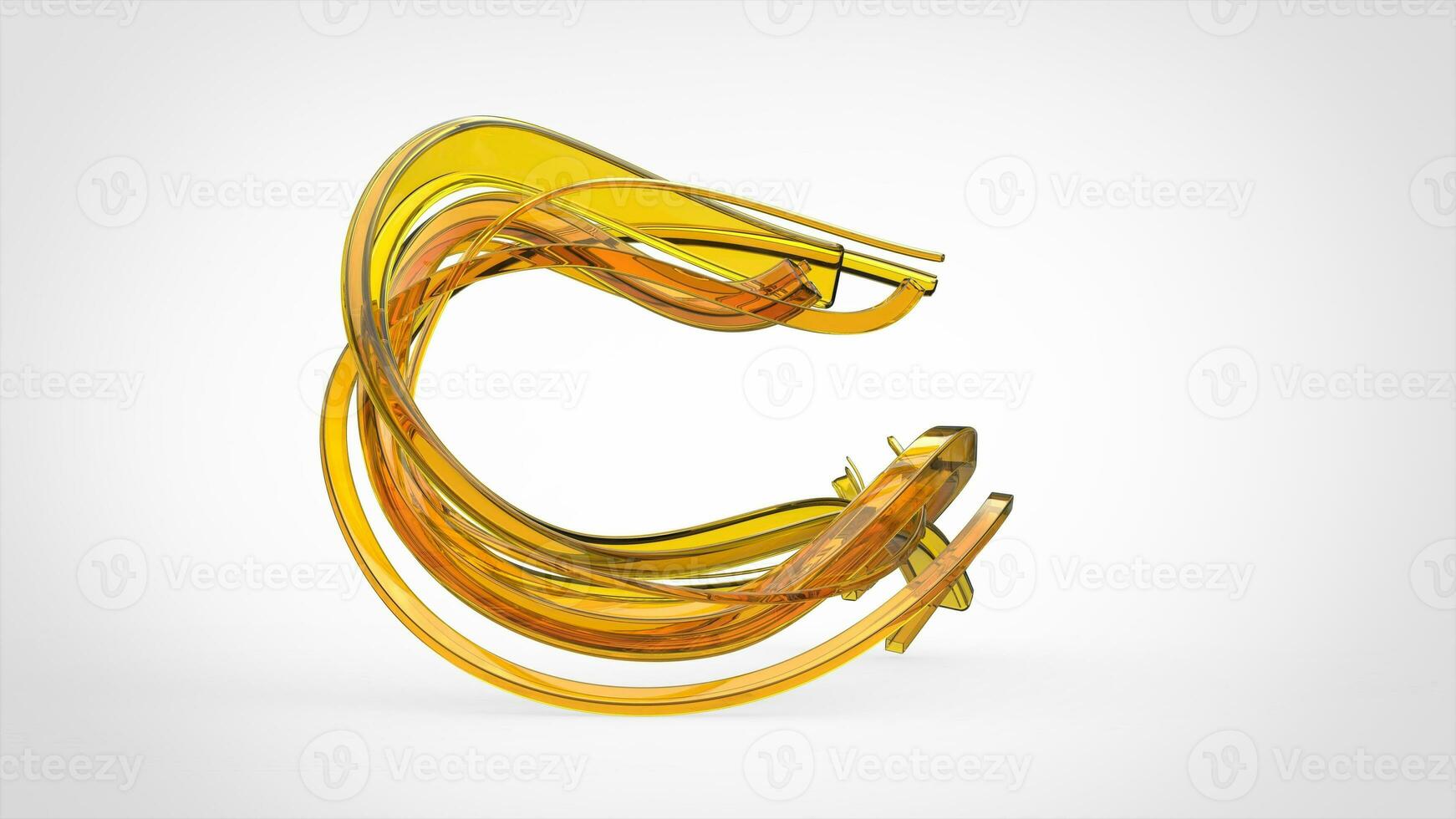 Bright yellow glass abstract sweep photo