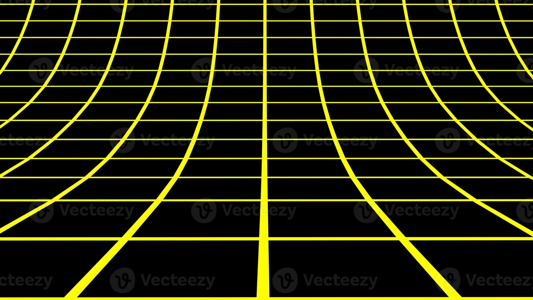 Yellow curved rectangle grid background photo
