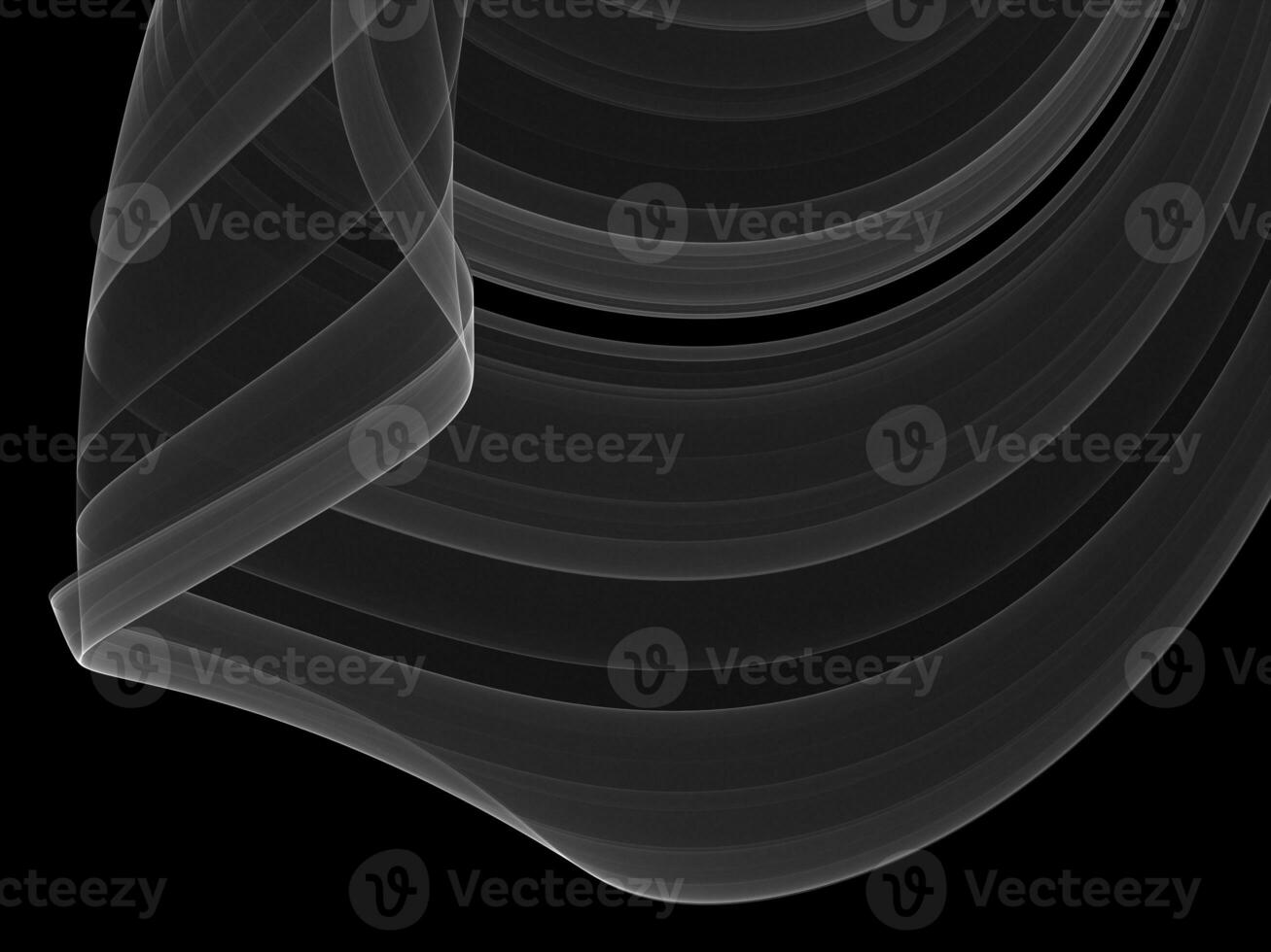 Smooth flow of a wispy smoke photo