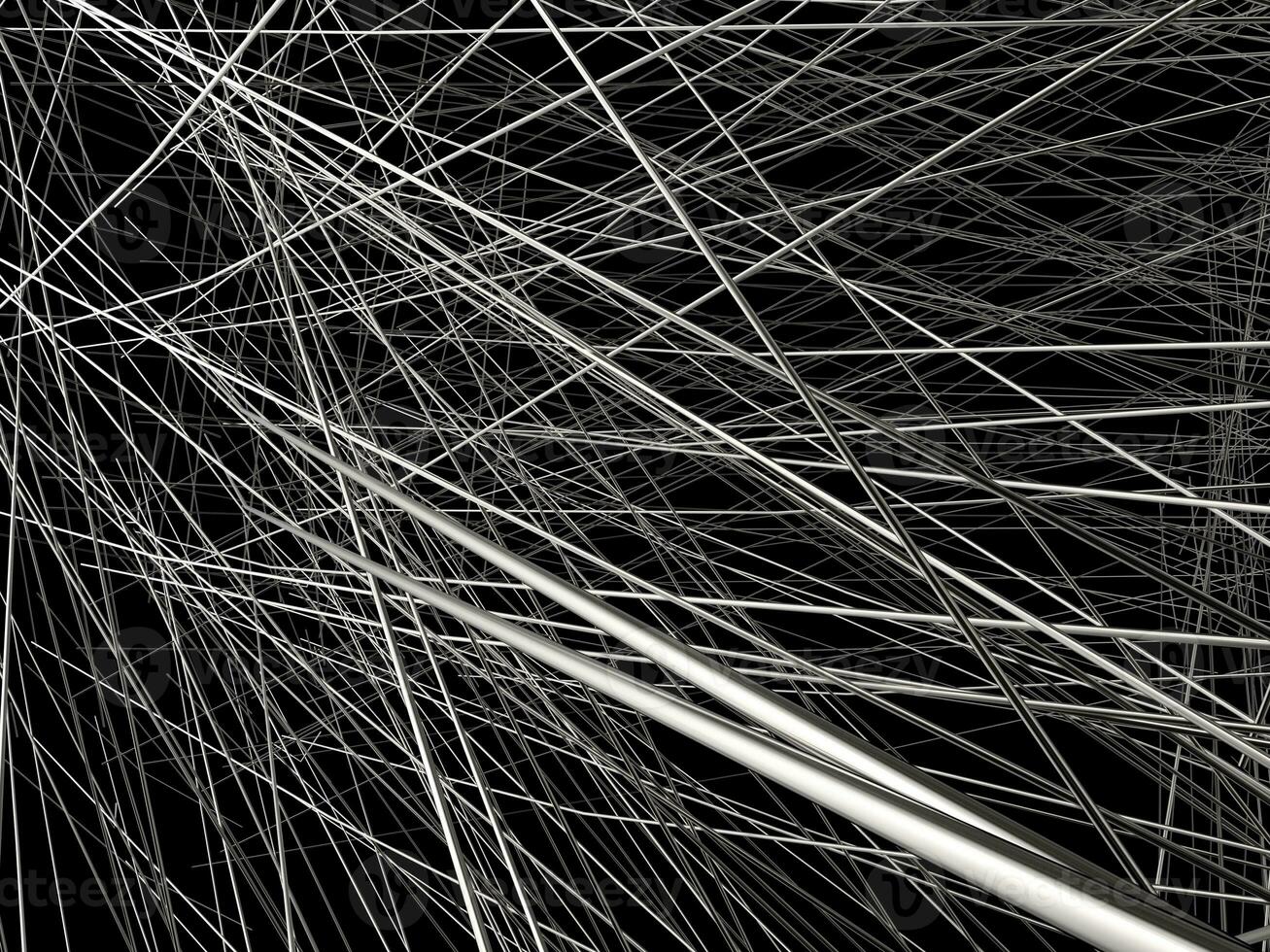 Aggressive metal lines - dark abstract background photo