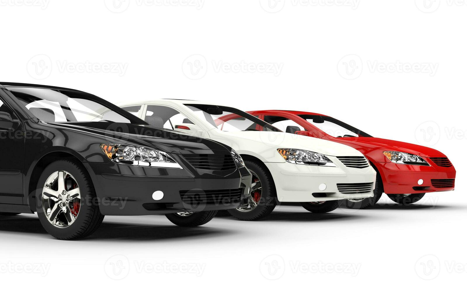 Black White and Red Fast Cars photo