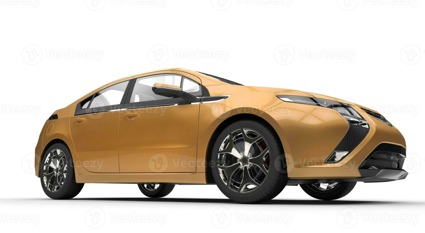Bronze Car - low angle side view photo