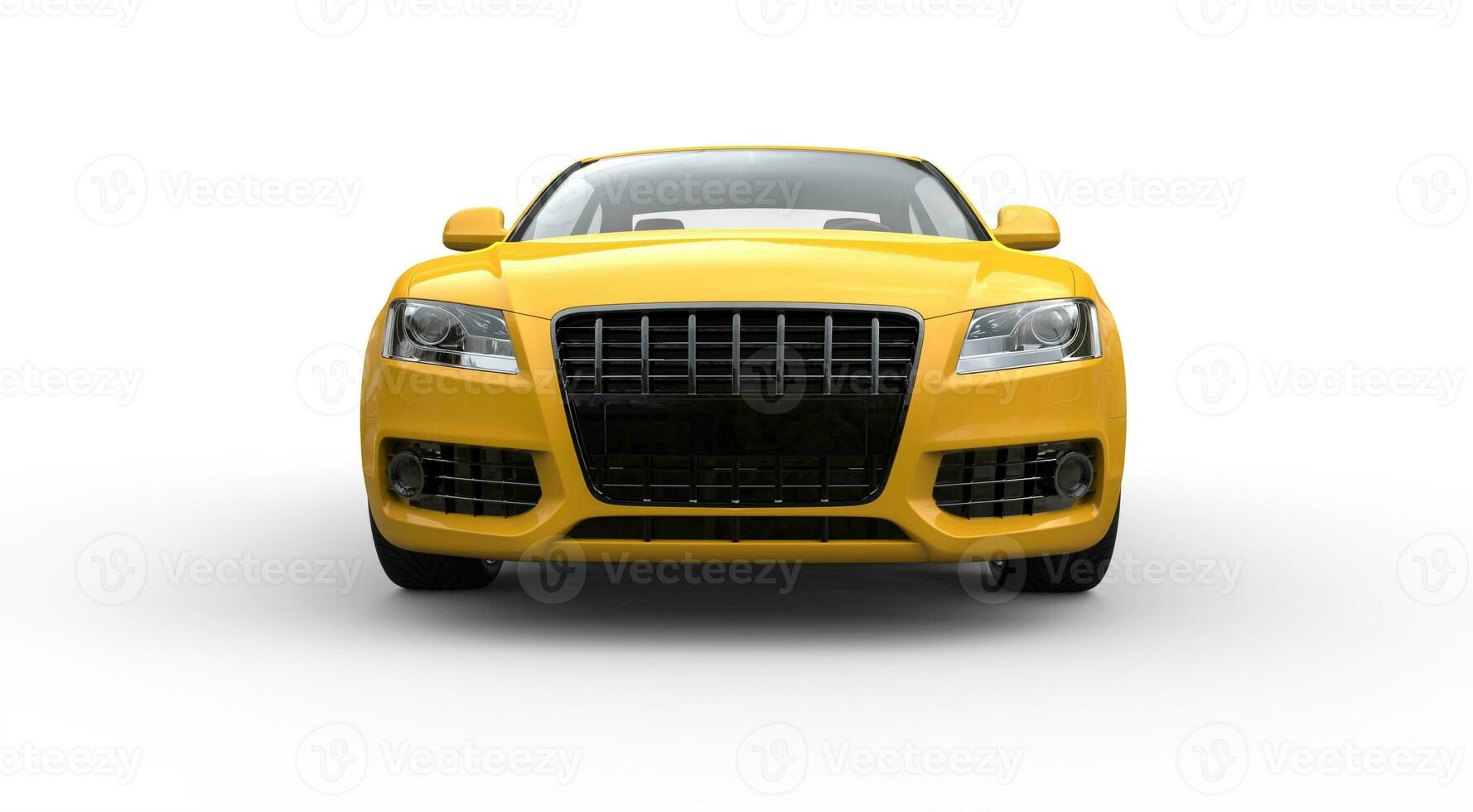 Yellow Business Car Front photo