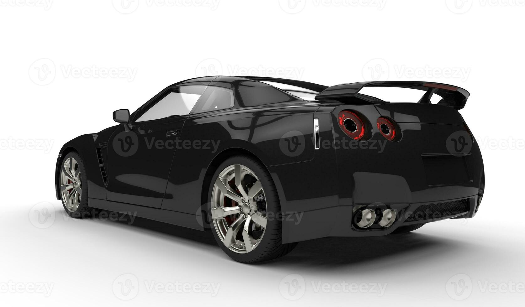 Black Sports Car Back photo