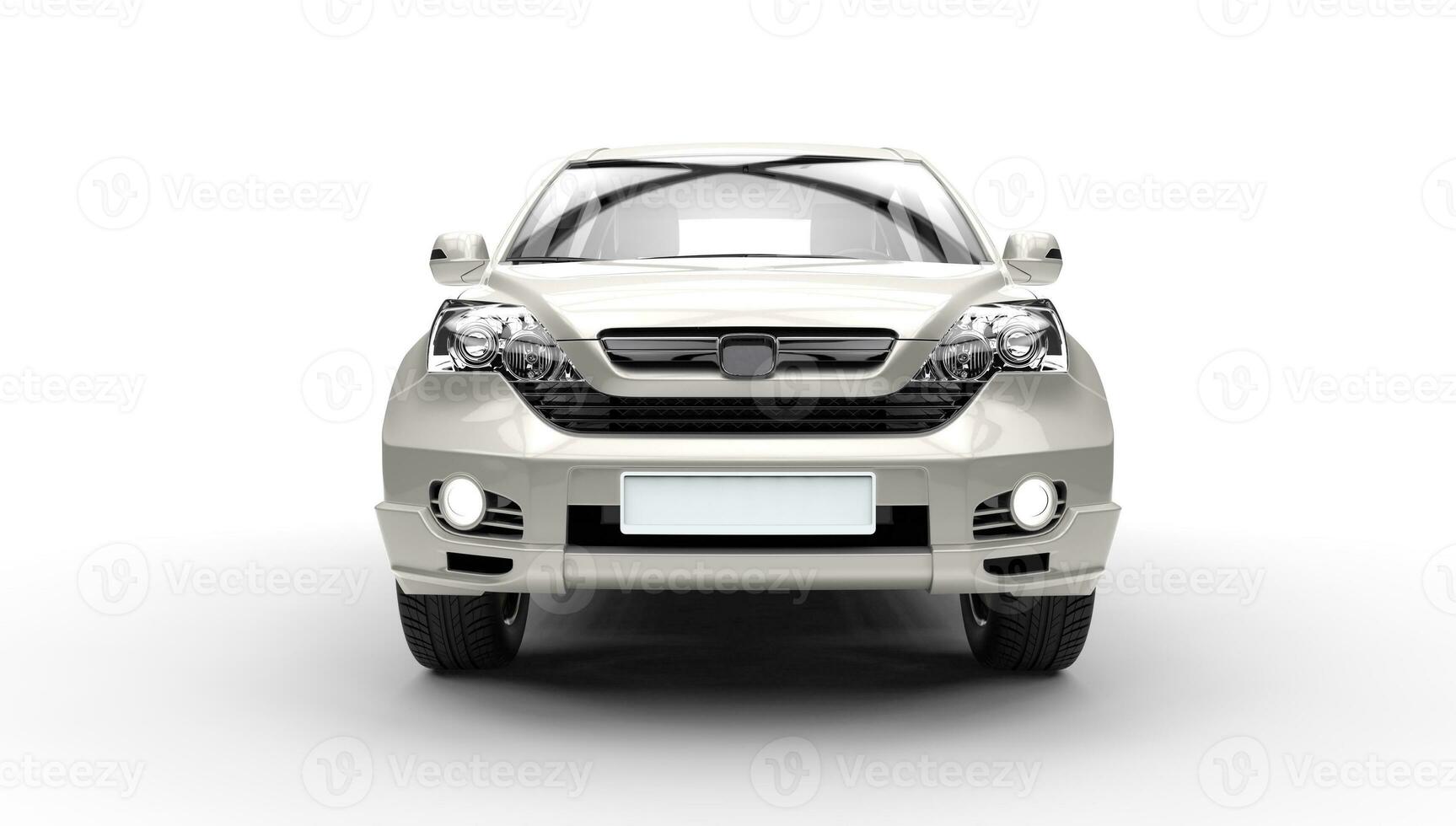 Silver SUV 4X4 Front View photo