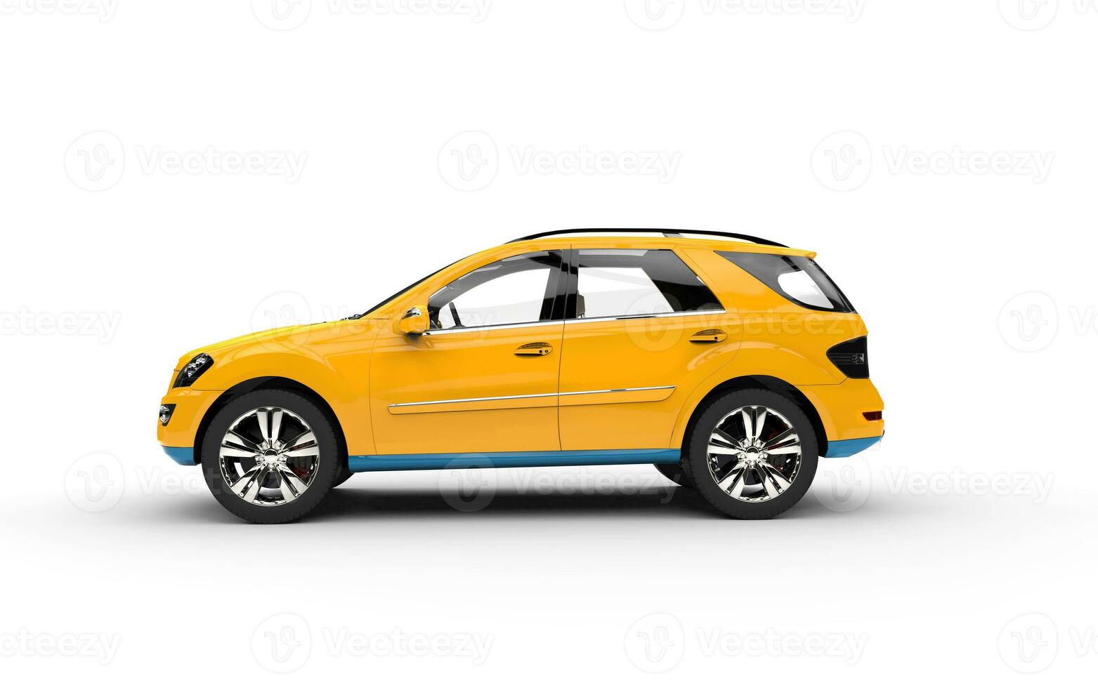 Yellow SUV Side View photo