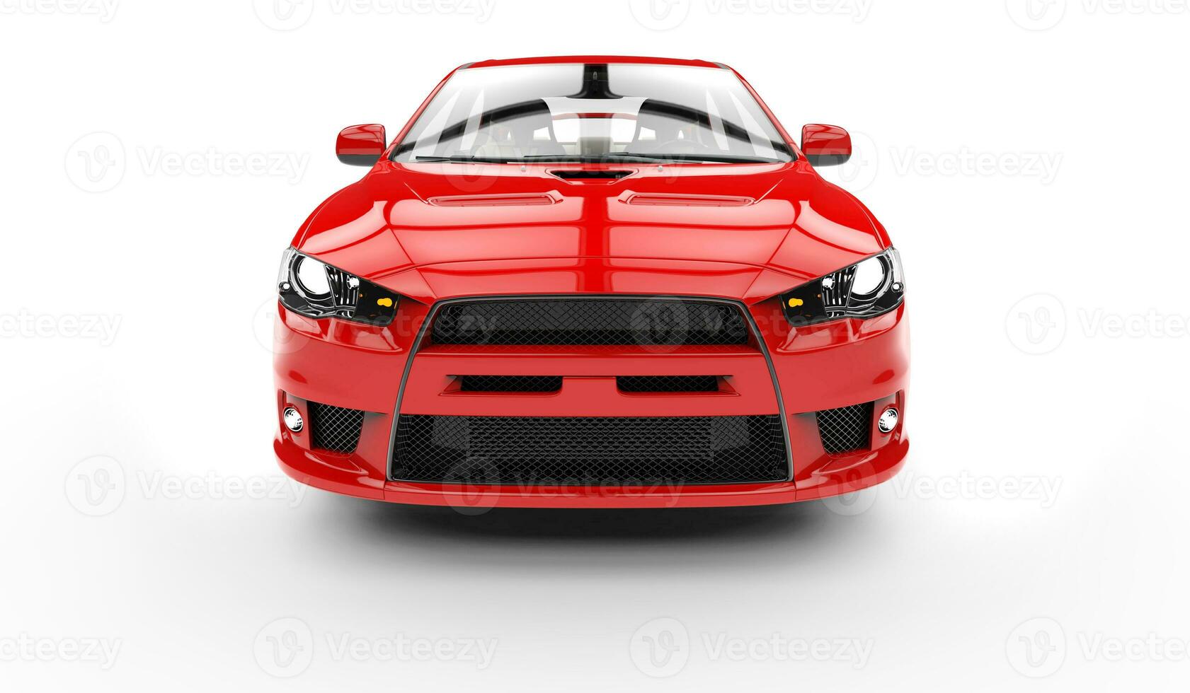 Red Rally Car Front photo