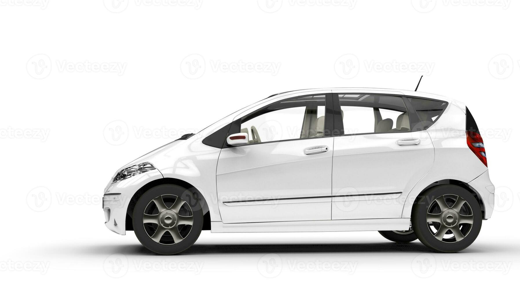 White Compact Modern Car photo