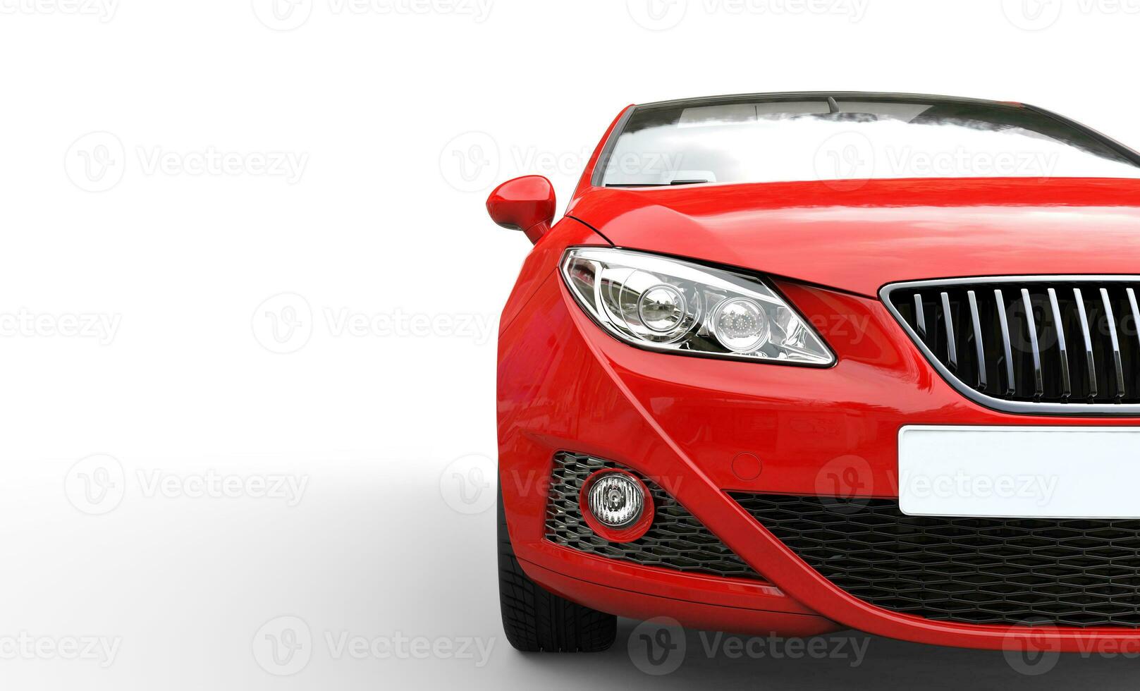Red Car Headlights 2 photo