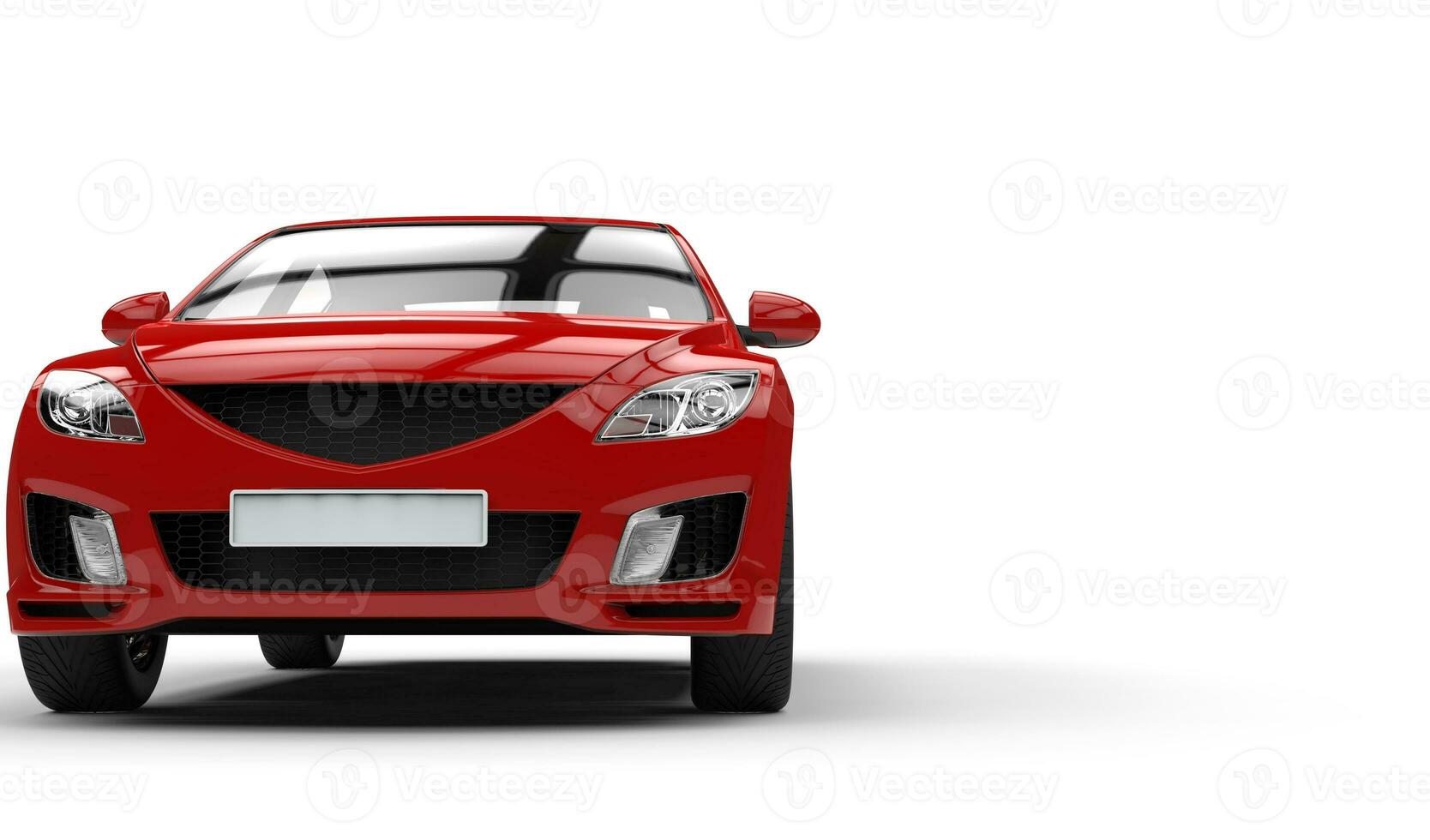 Powerful Sports Car Front View photo