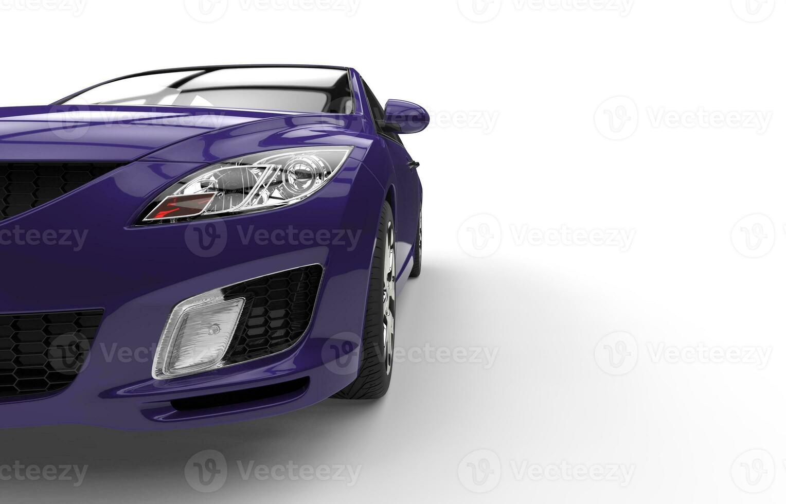 Purple Car Front 2 photo