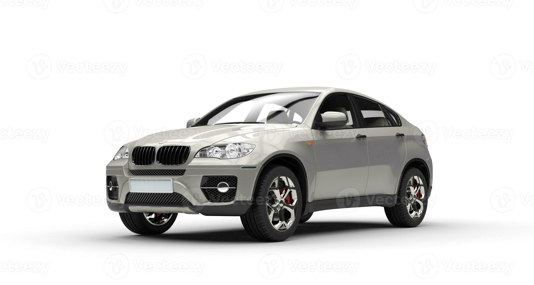 Metallic SUV - isolated on white background photo