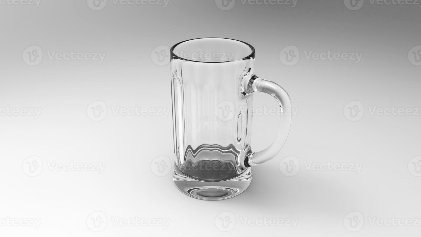 vacío vaso de cerveza foto