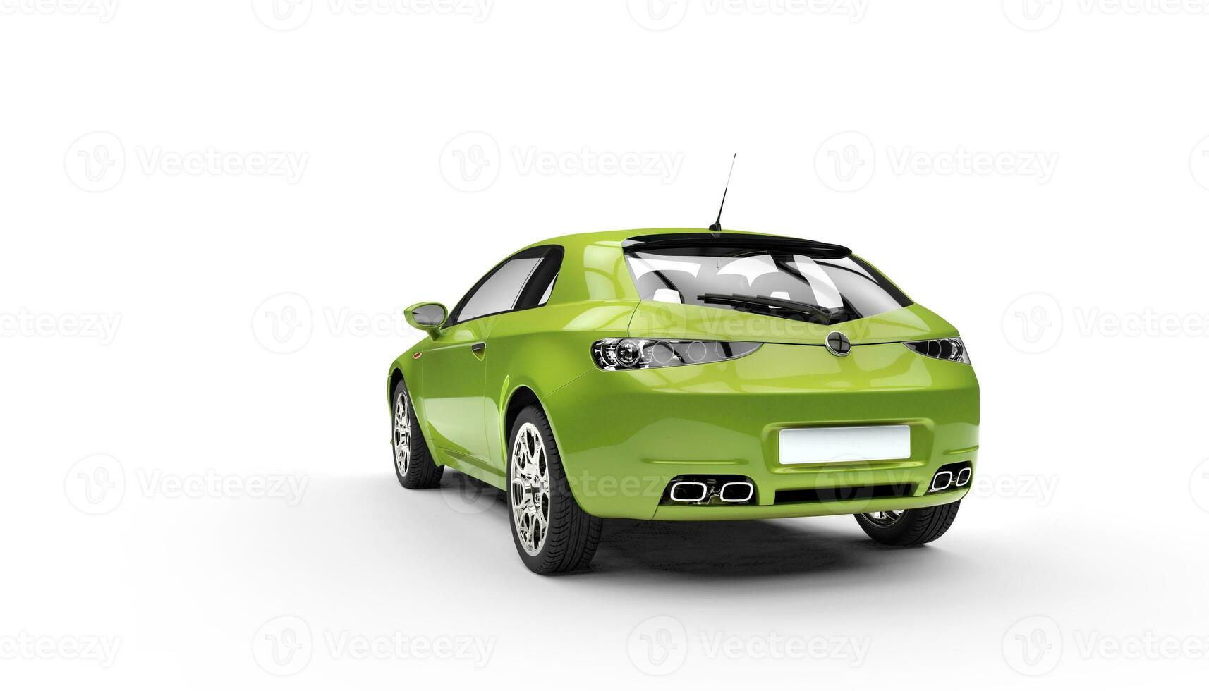Eco Green Car Tail View photo