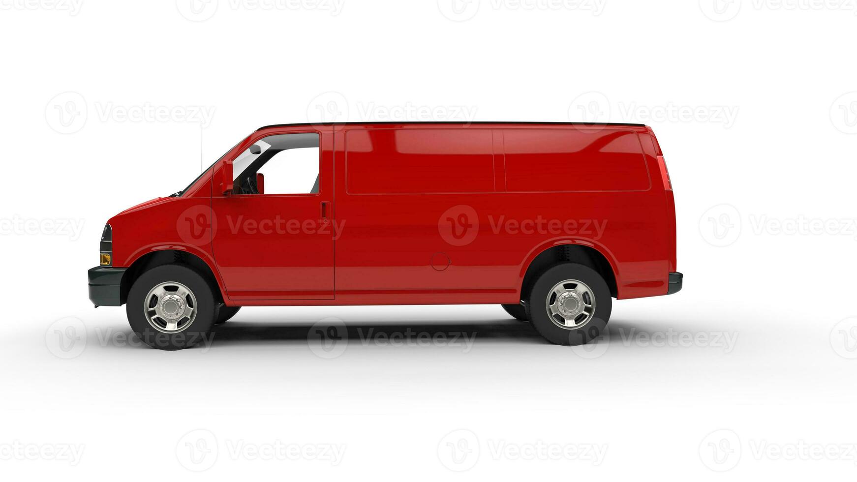 Red Van Side View photo