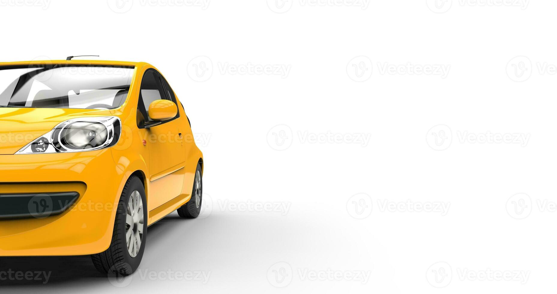 Compact Yellow Car 2 photo