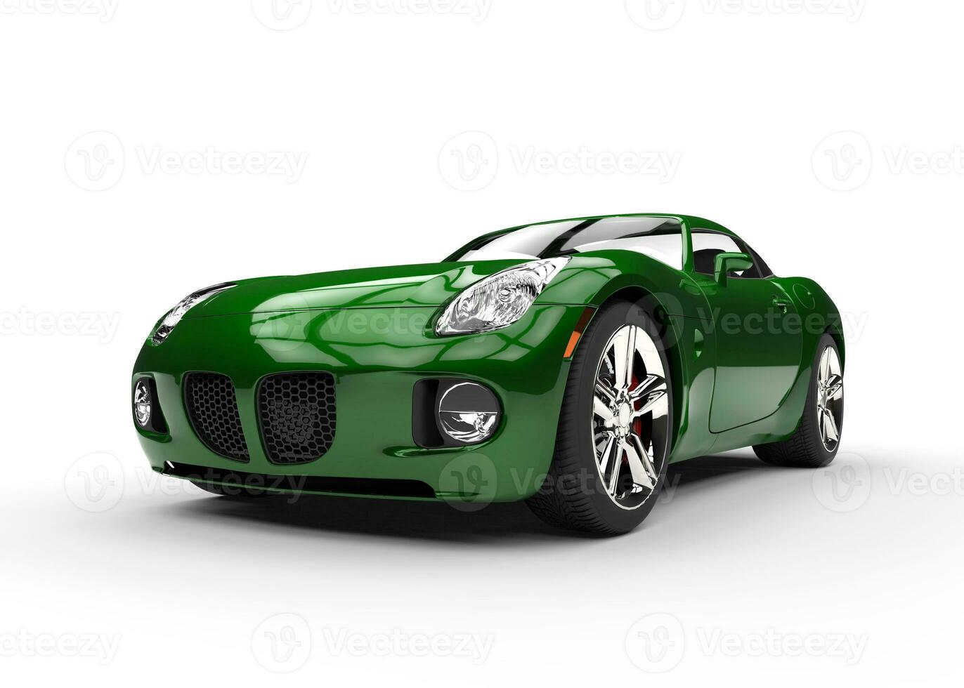 Green Muscle Car Beauty Shot photo