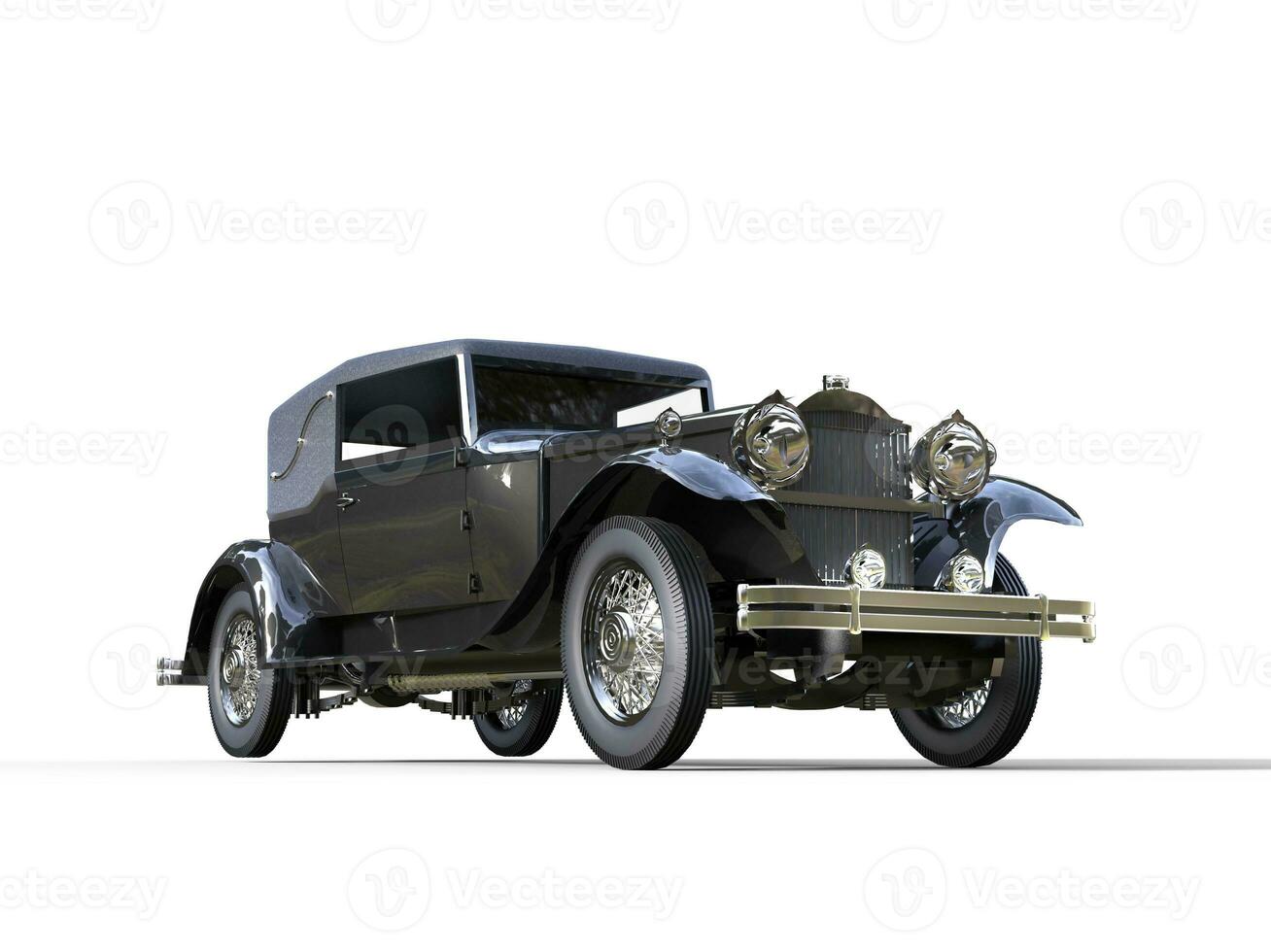 Black classic vintage car photo