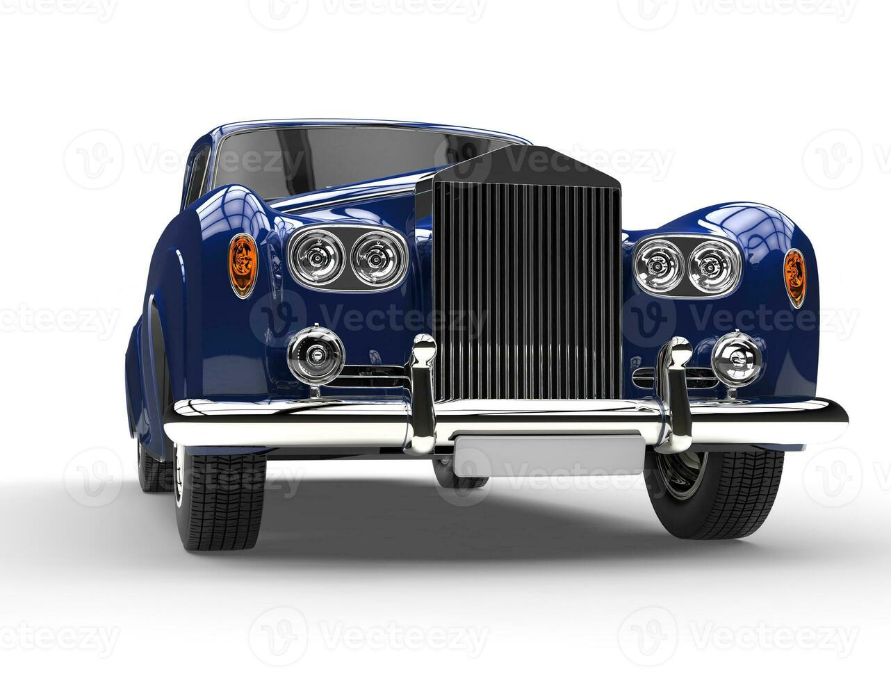 Closeup of beautiful cllassic vintage car photo