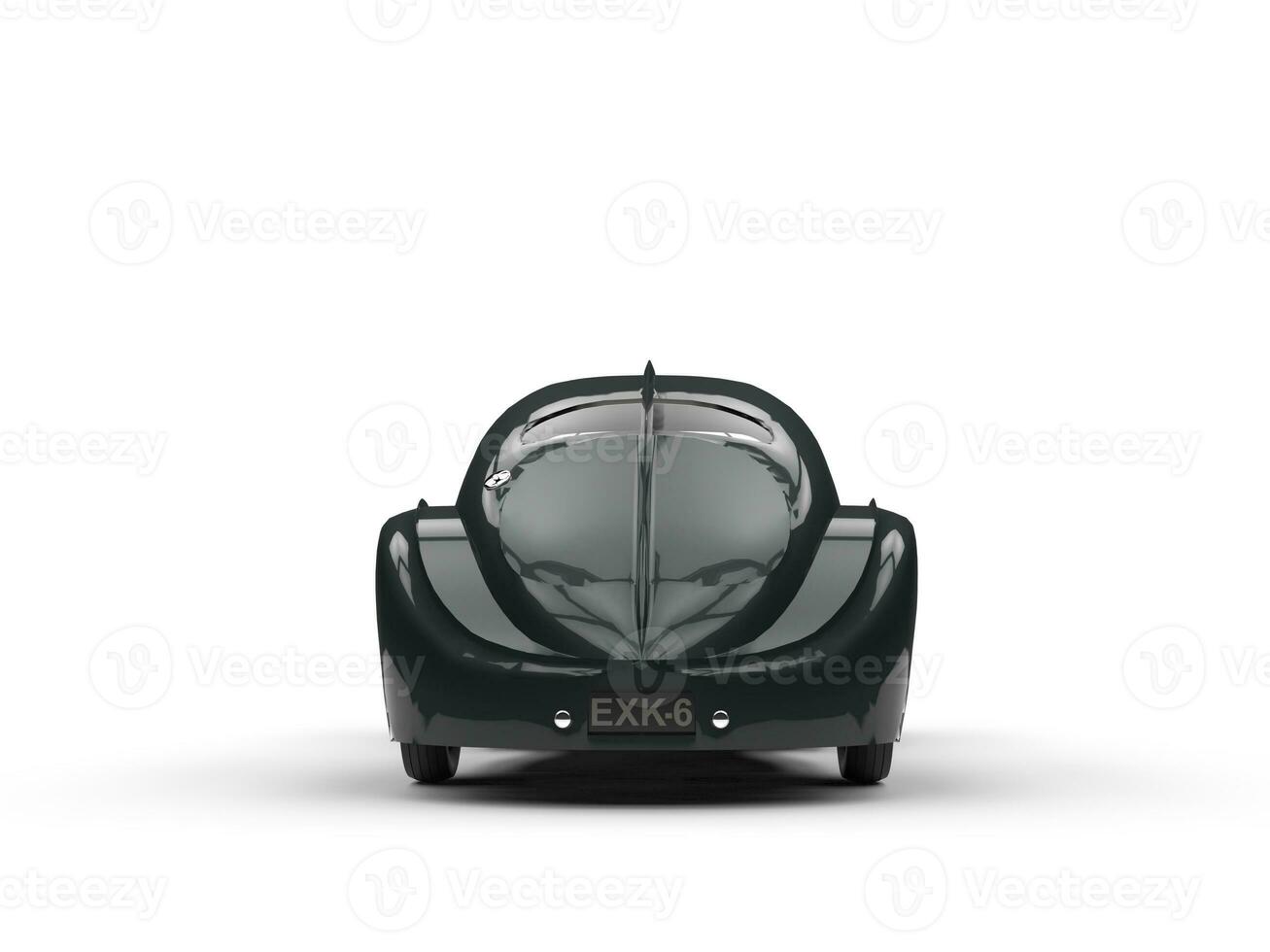 Black Vintage Concept Car - Back View photo