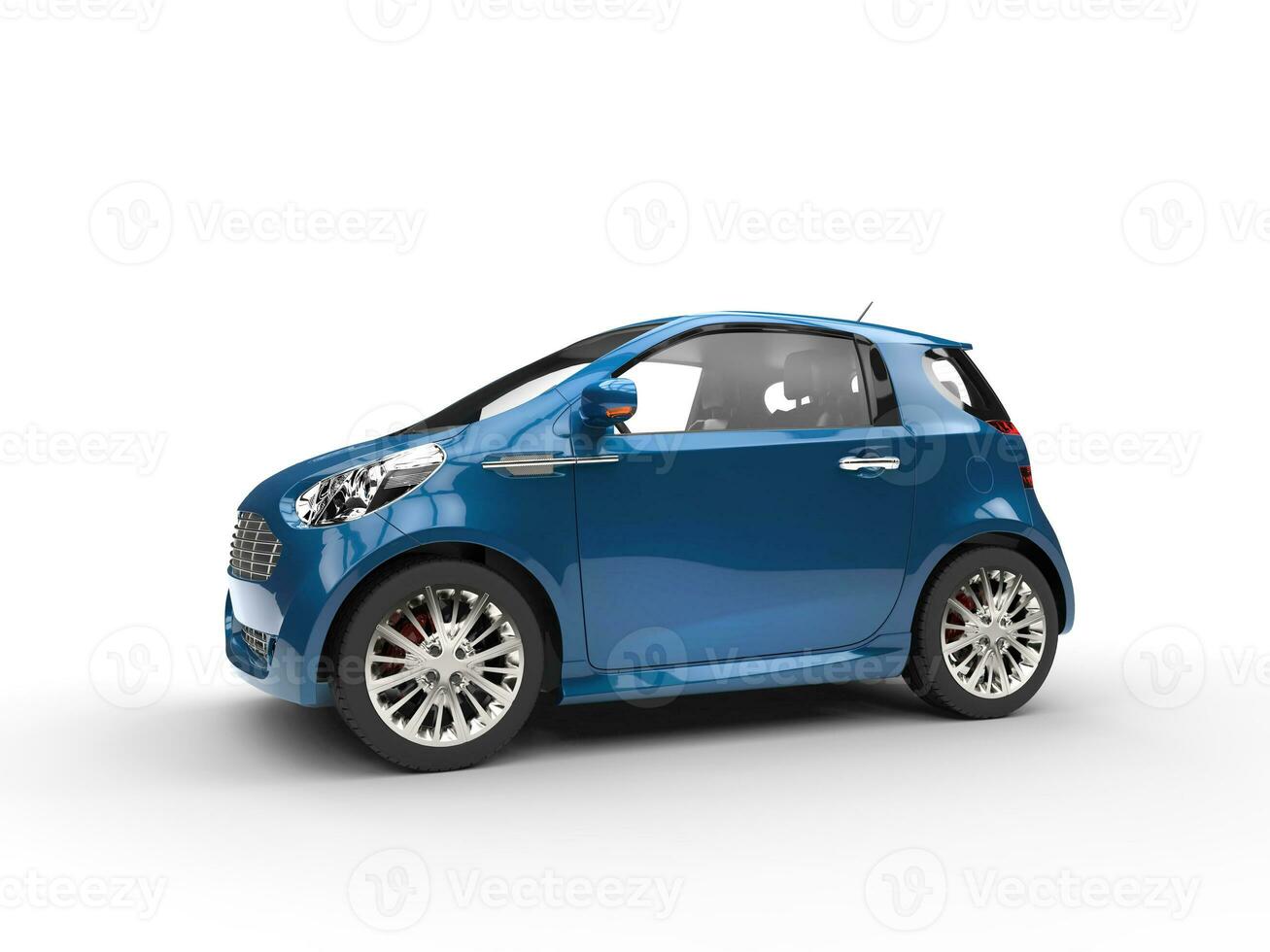 Dark Blue Compact Car - Glossy Paint photo