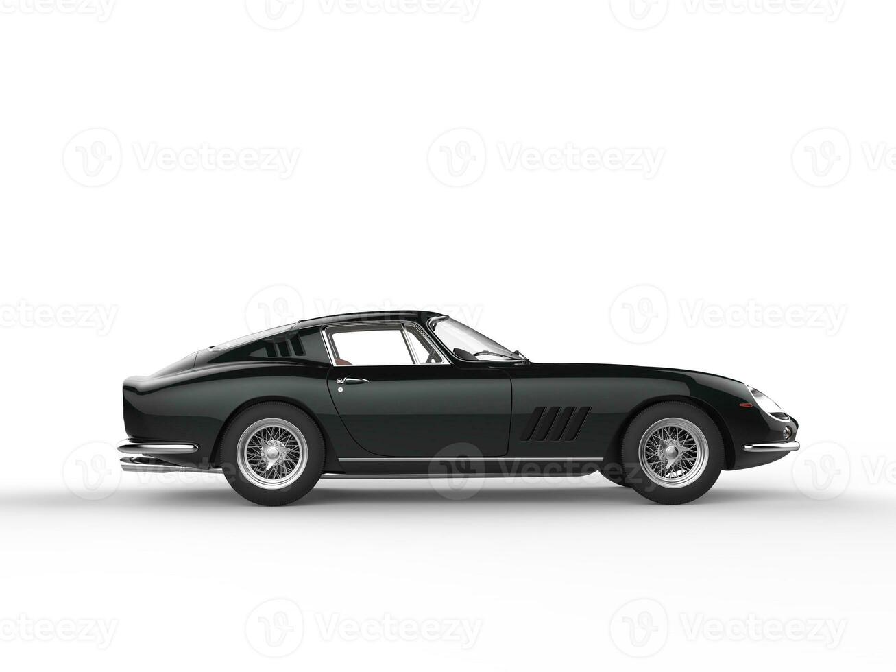 Black vintage sports car - side view photo