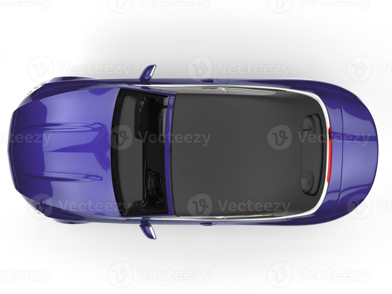 Purple car - top view photo