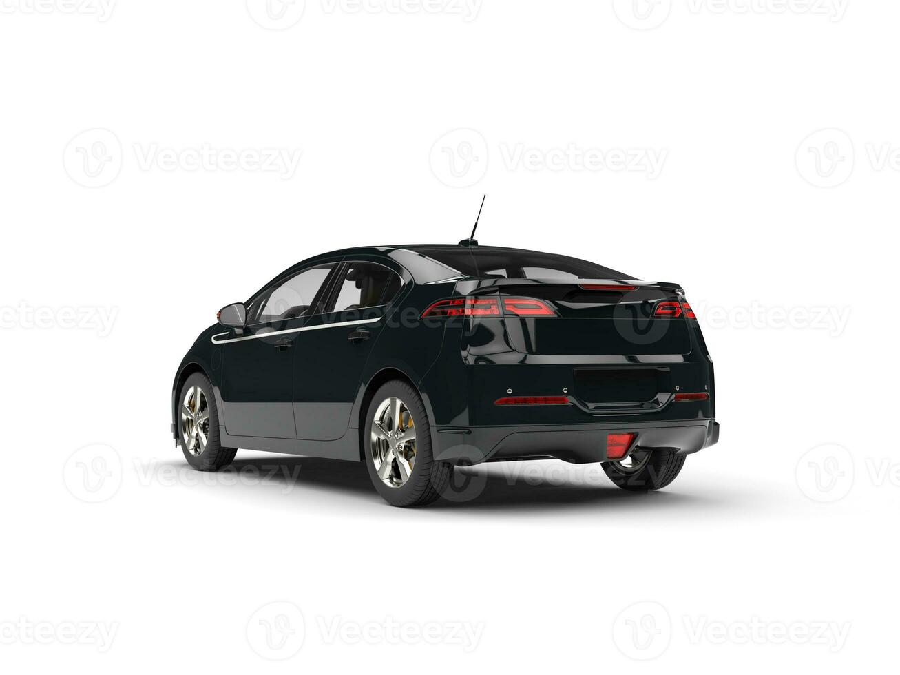 Modern business black car - rear view photo