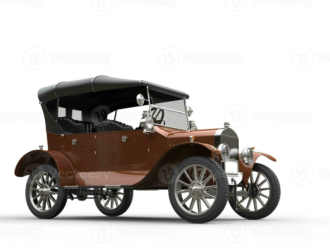 Dark orange oldtimer car photo
