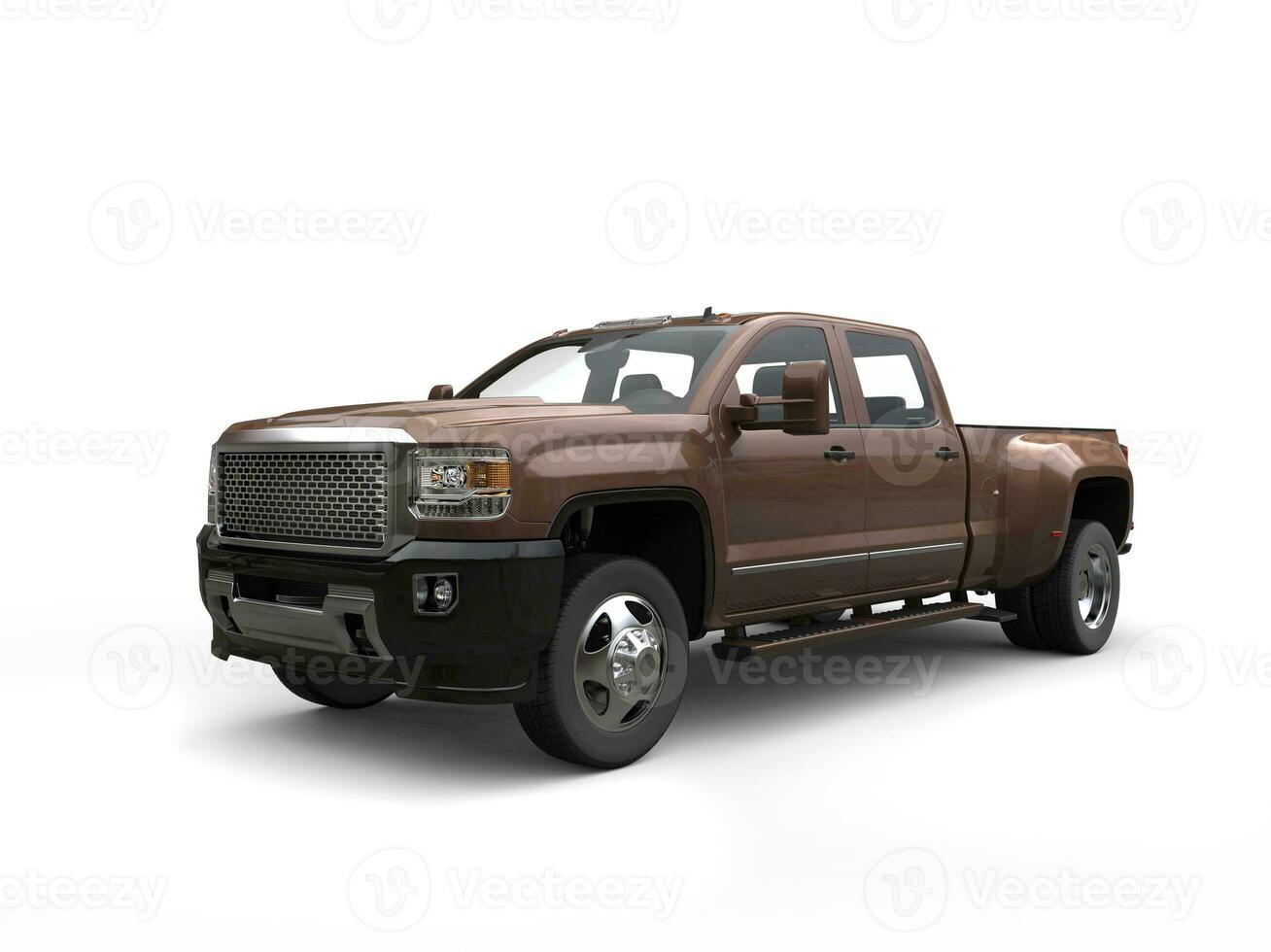Brown pickup truck - studio shot photo