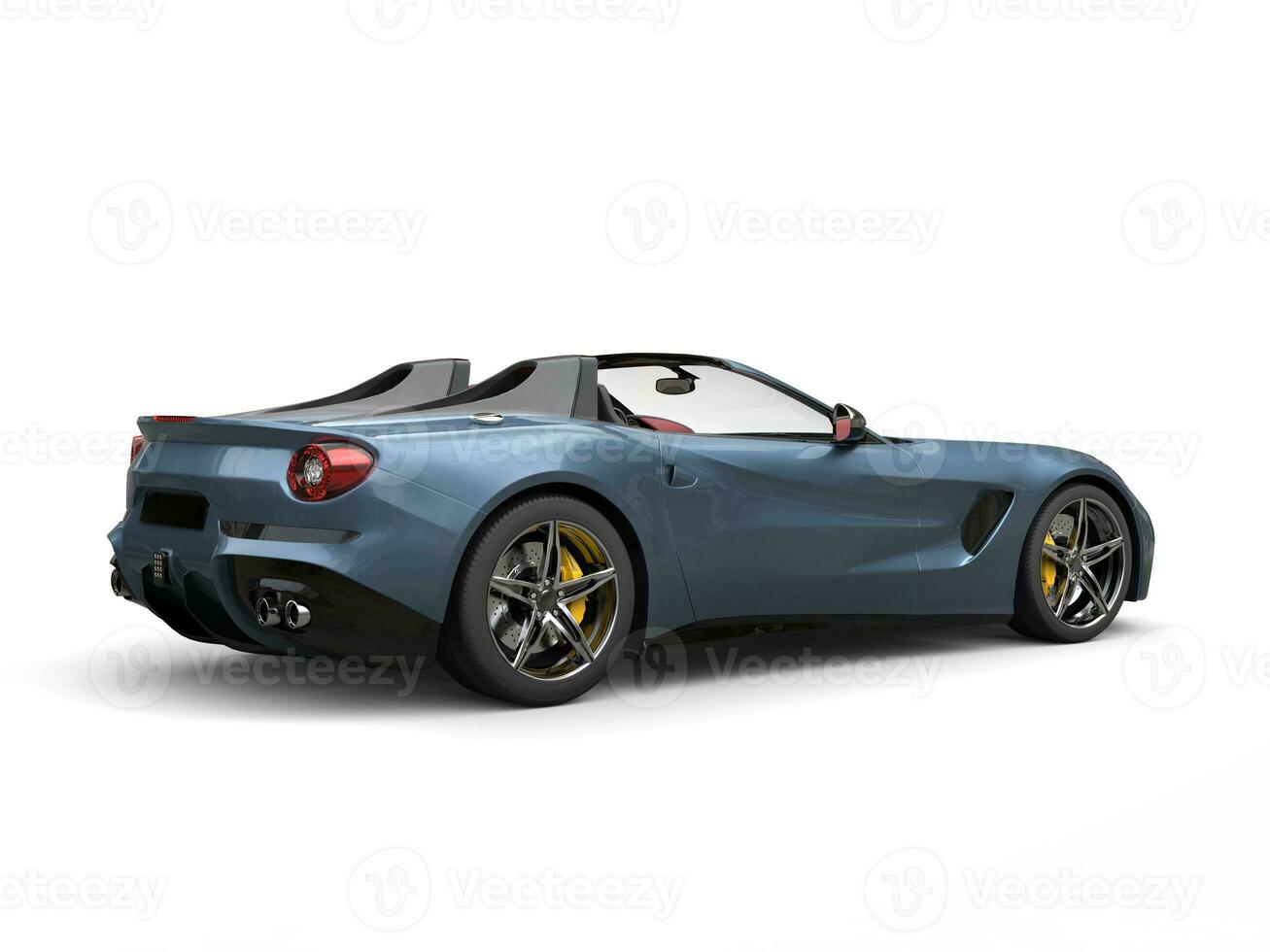 Luxury dark blue metallic sports car - studio shot 31194958 Stock Photo