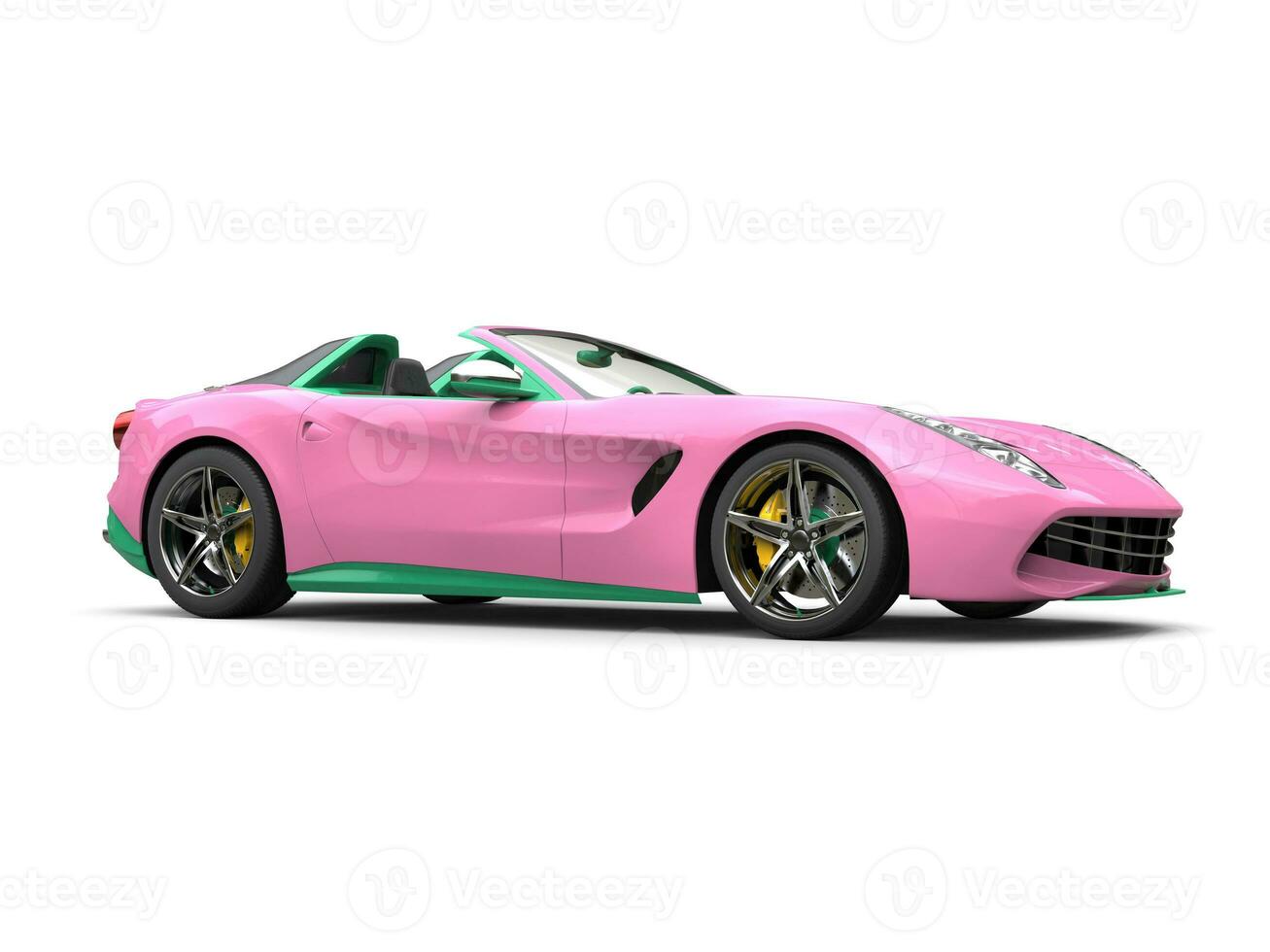 Candy colored sports car photo