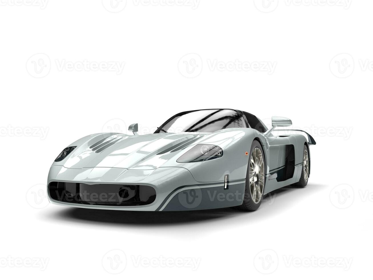 Silver awesome concept super car photo