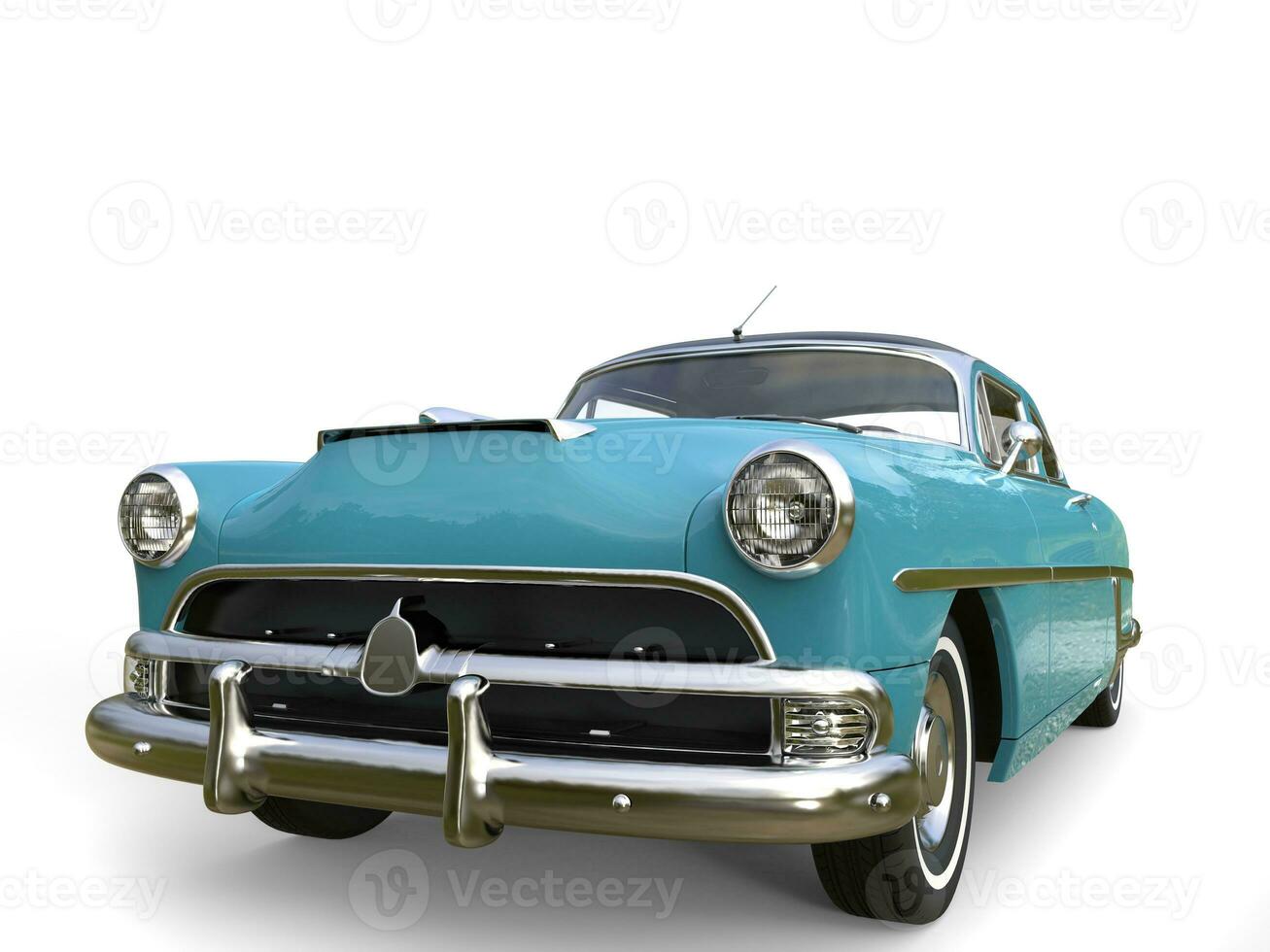 Moonstone blue awesome vintage car photo