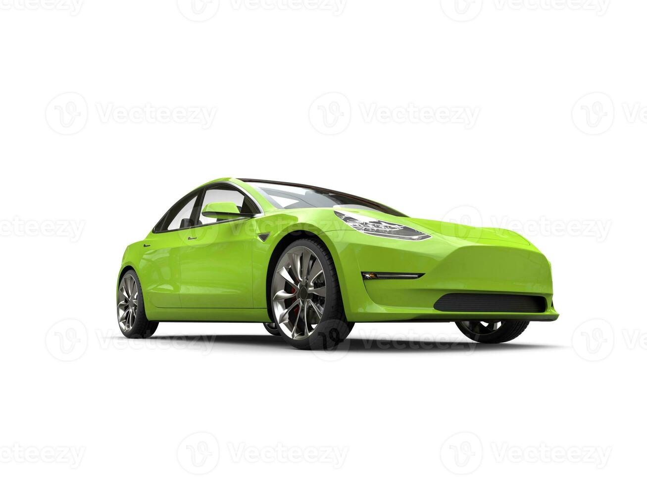 Mad green electric business car photo