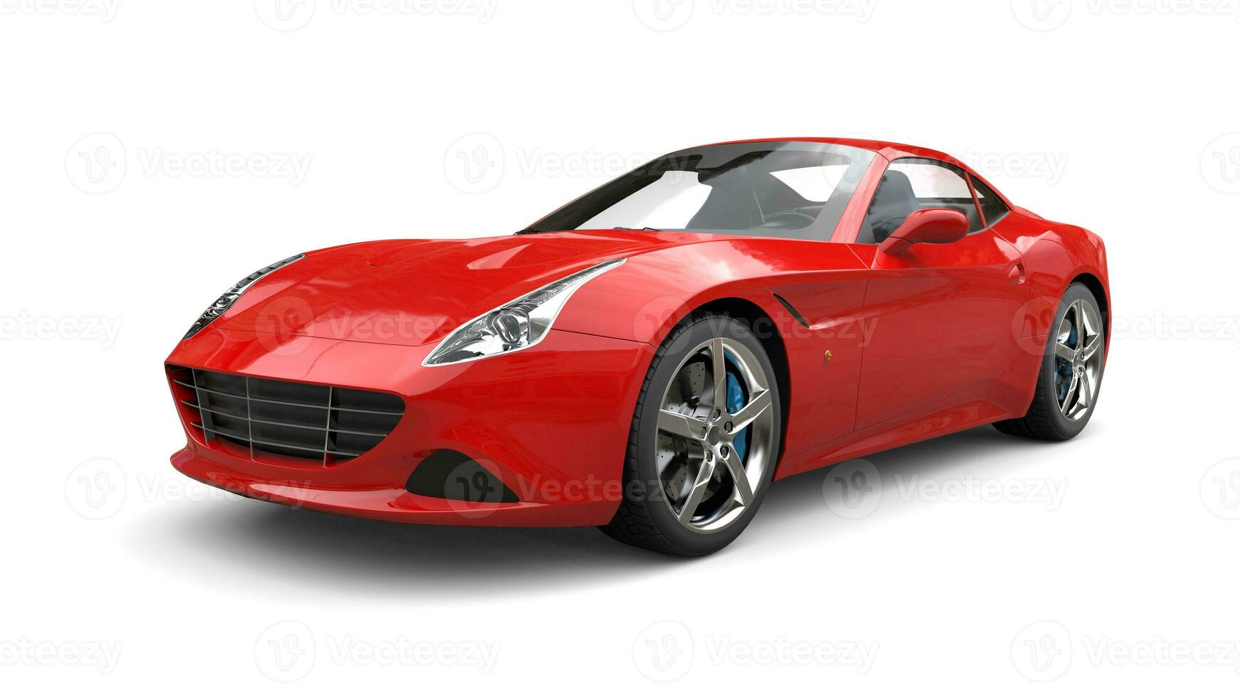Rose red super sports car photo