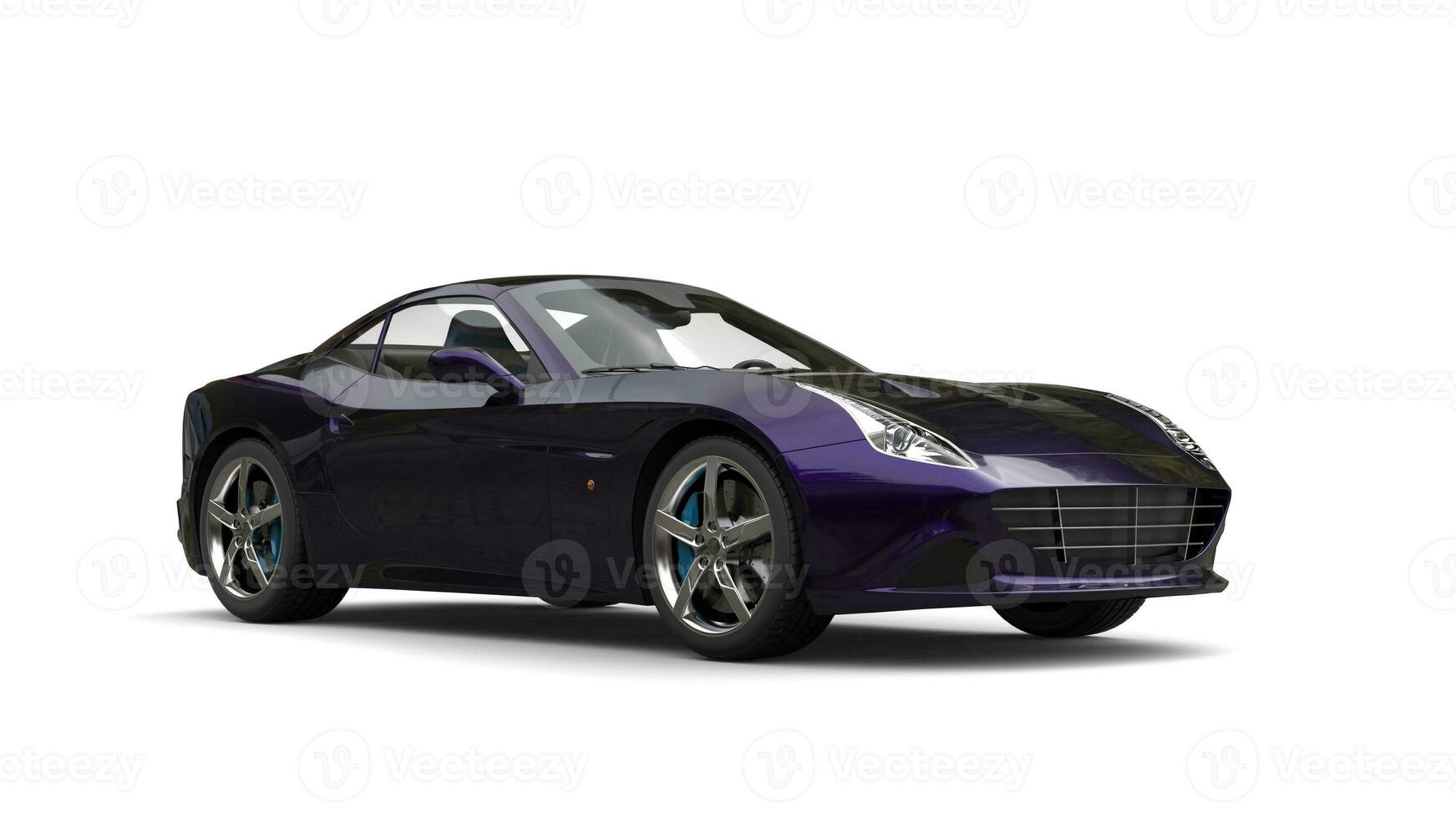 Amazing metallic purple luxury sports car photo