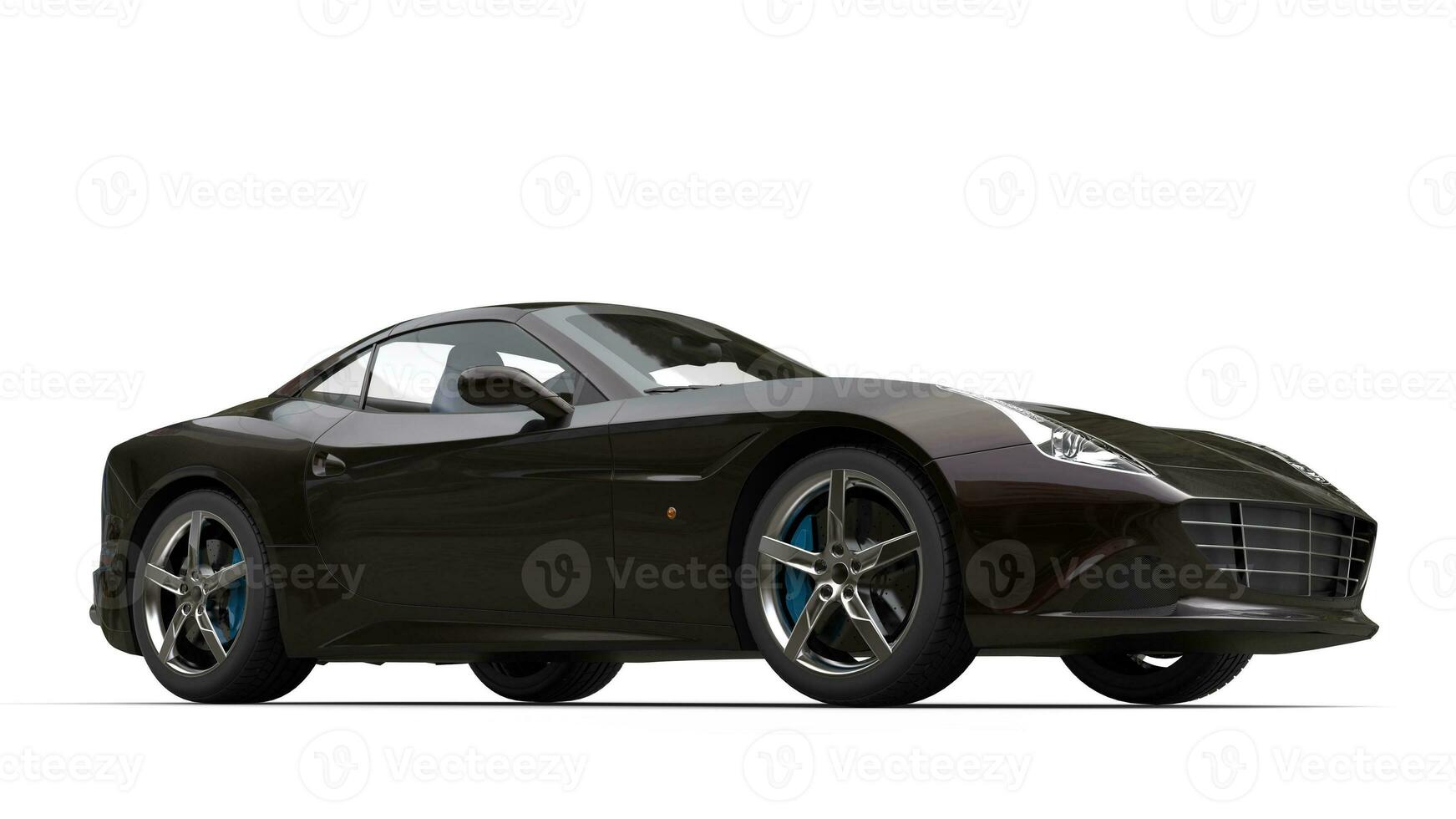 Dark metallic luxury sports car photo