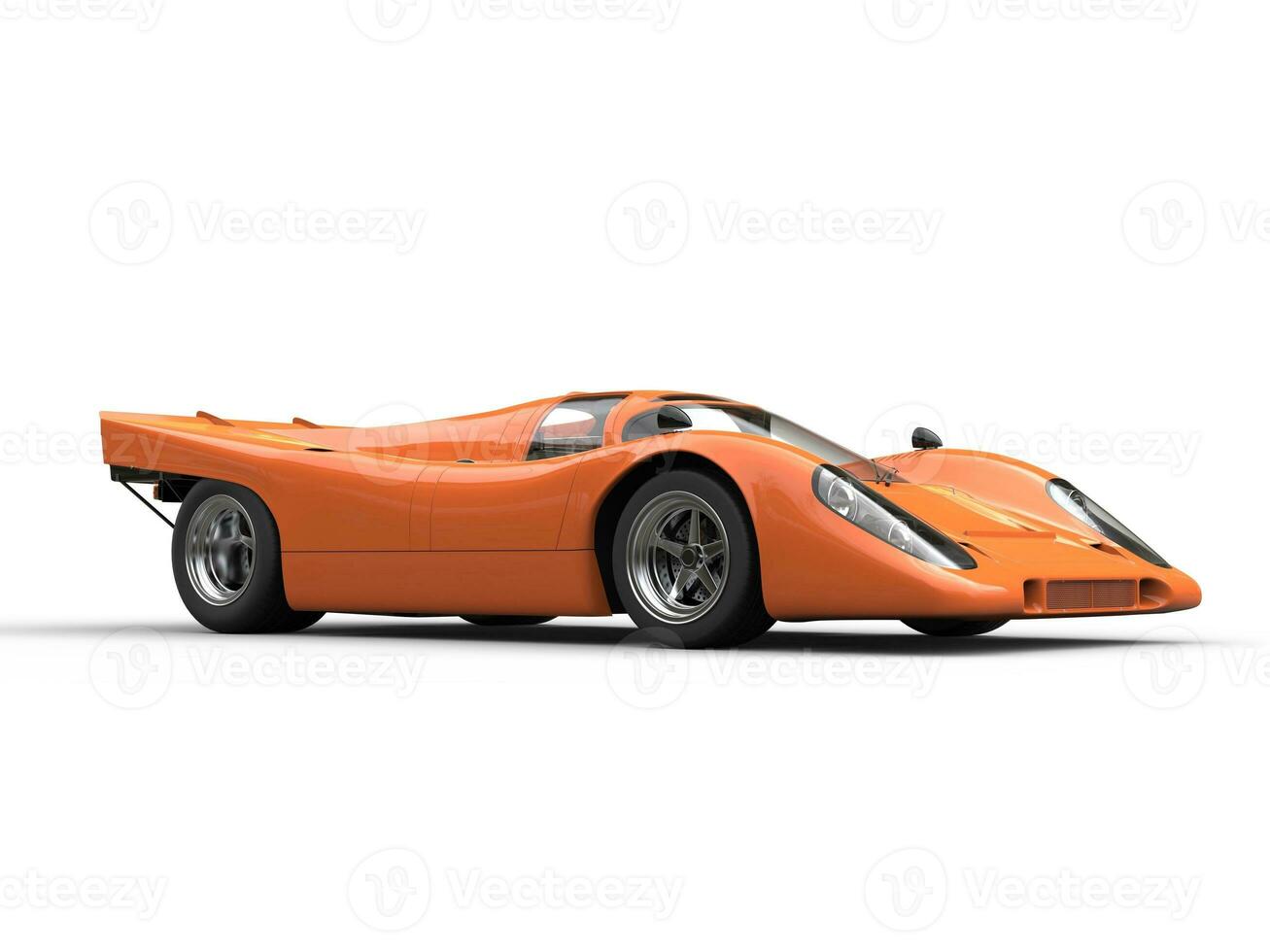 Cadmium orange vintage race super car photo