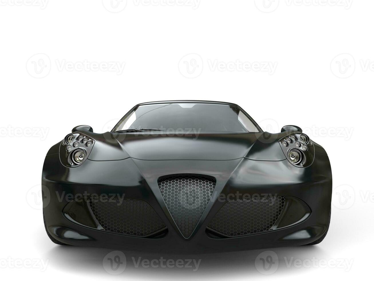 Black luxury sports car - front view photo