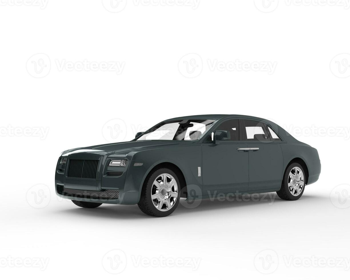 Dark slate grey modern luxury car photo
