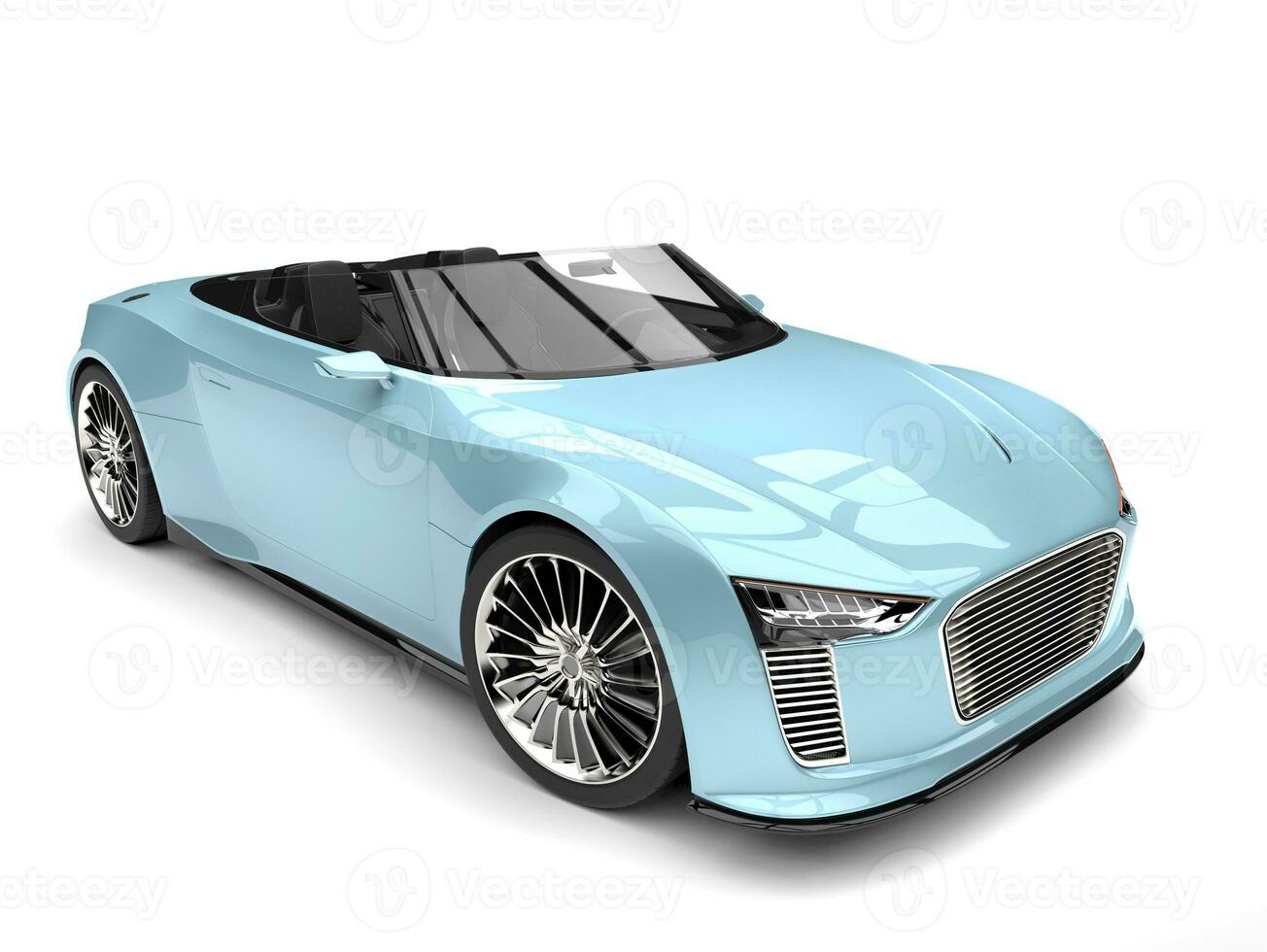 Fresh air blue modern roadster super sports car photo