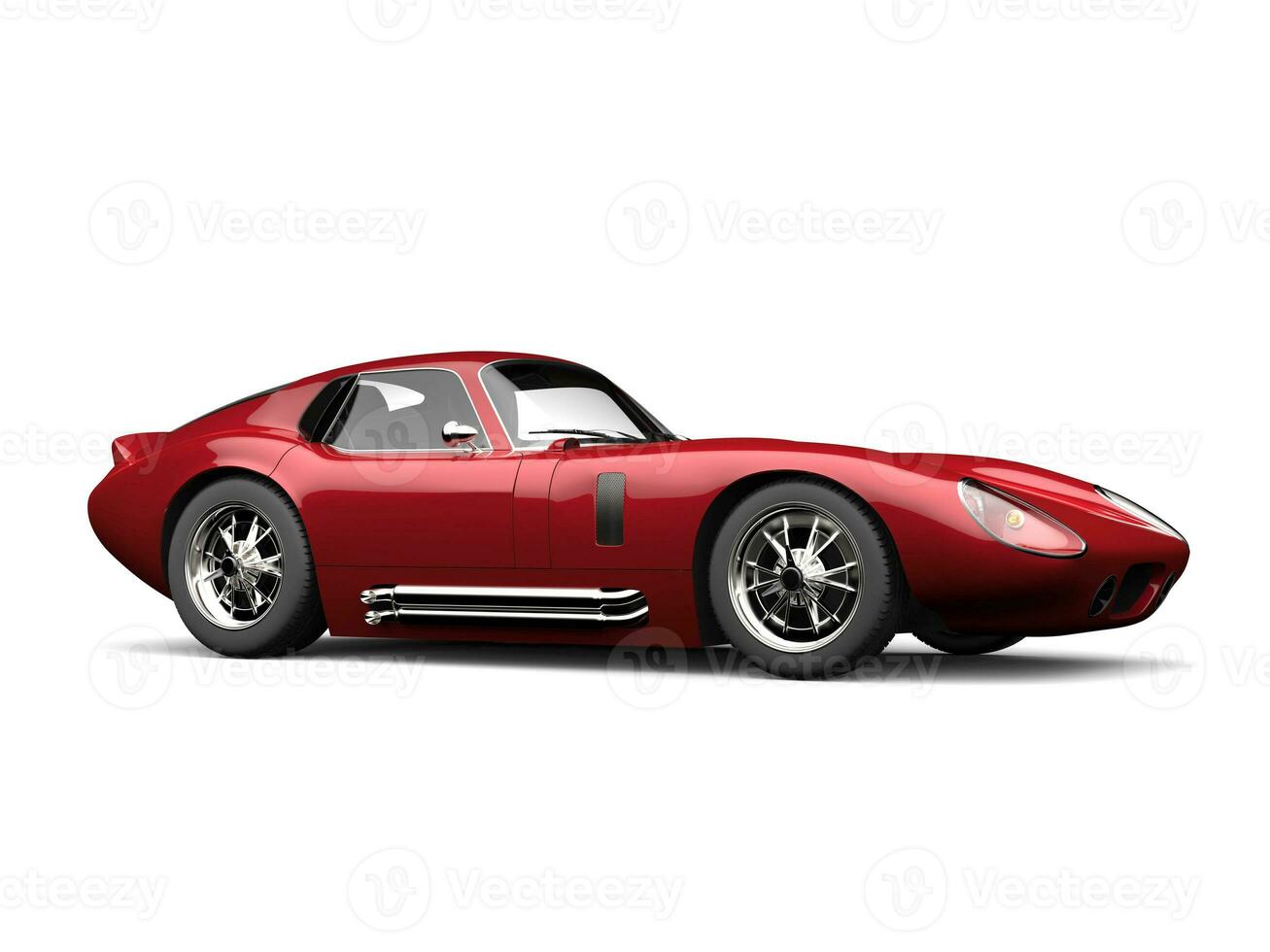 Metallic red beautiful vintage race car photo
