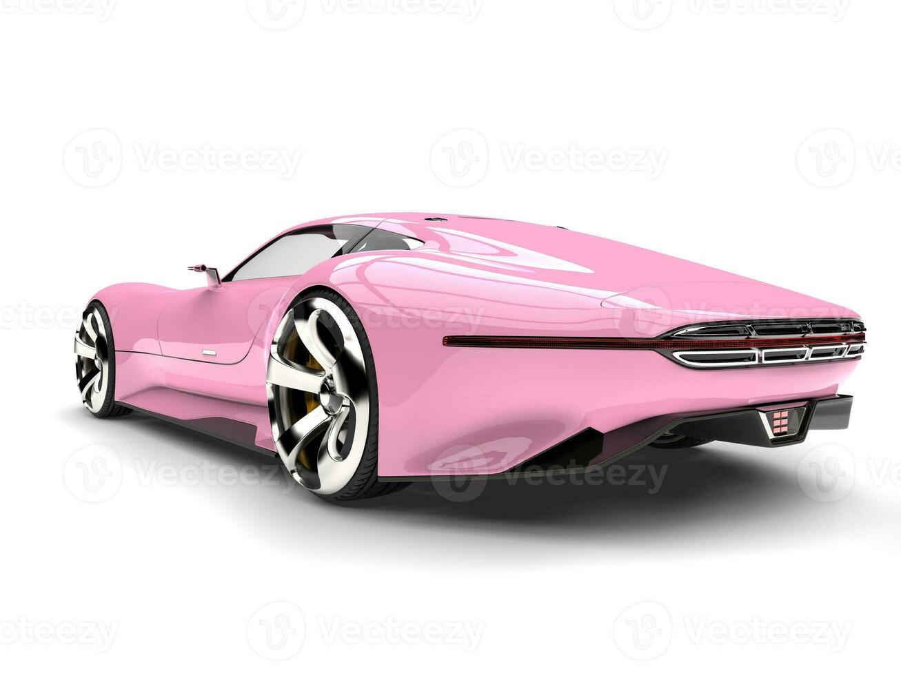Hot pink modern super sports car - tail view 31197652 Stock Photo at  Vecteezy