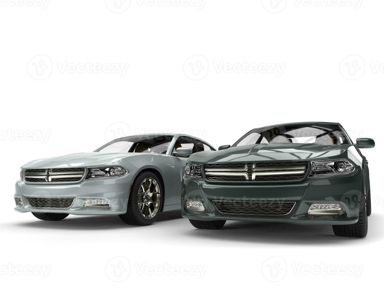 Metallic grey modern fast cars photo