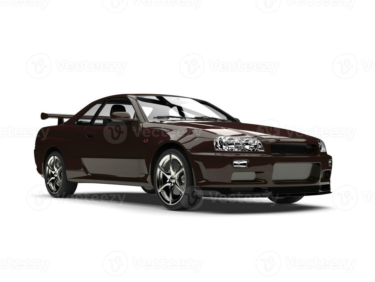 Chocolate brown urban sports car photo