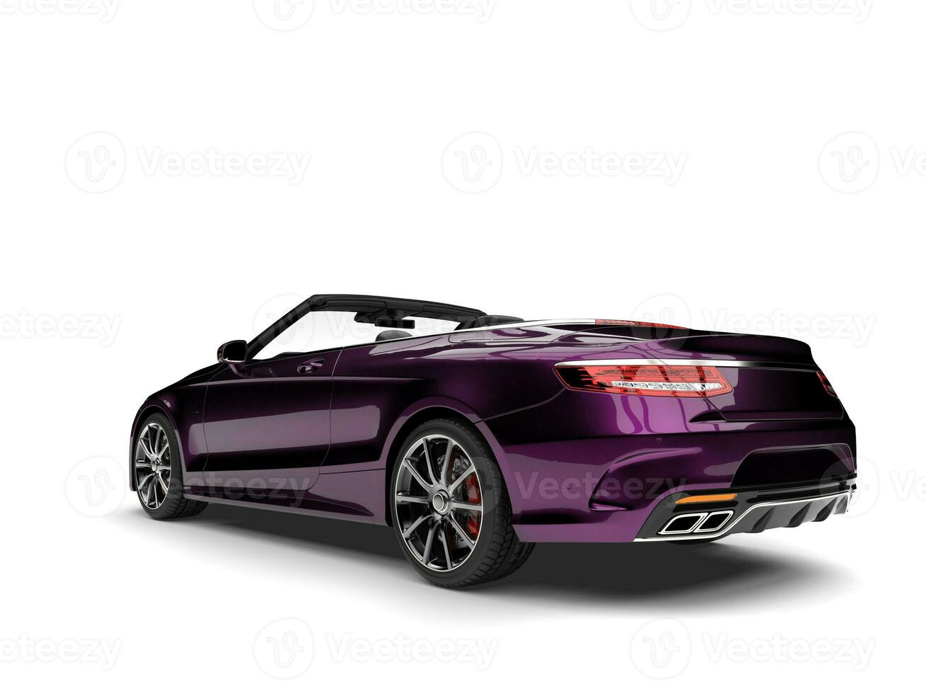 Metallic magenta modern luxury convertible car photo